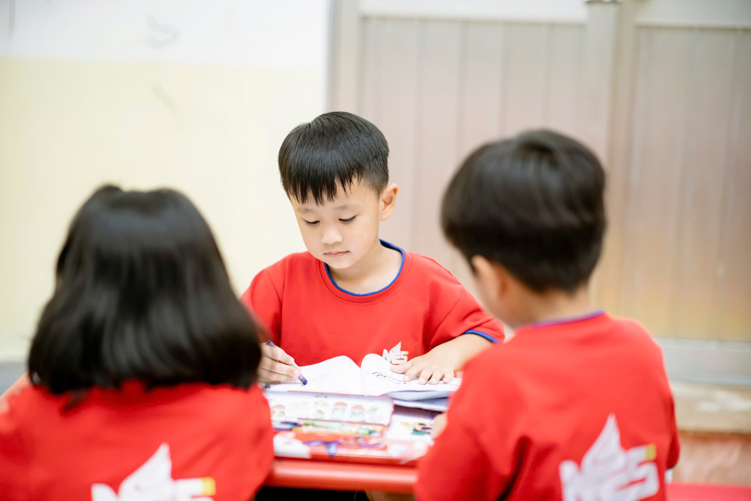 Students studying